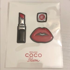 Chanel 3D sticker set of 3 👄 💄